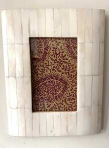 Cadre photo européen simple en os poli fait main avec incrustation, style amour, idée cadeau personnalisée unique, décoration photo - Product Image 5