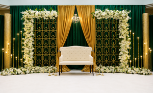 Compre Paneles de Pared de Metal Dorados Hechos a Medida para Escenarios, Pantallas Metálicas de Alta Gama para Bodas, Muebles Premium para Decoración de Bodas - Product Image 2