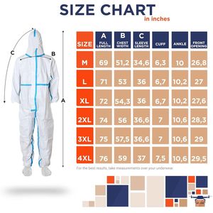 Tuta monouso sfusa bianca in polipropilene 50 Gsm impermeabile pellicola microporosa Unisex PPE tute protettive - Product Image 4