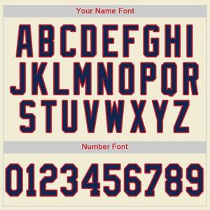 Camiseta de Béisbol Personalizada con Rayas Azul Marino y Rojo, Uniforme Deportivo de Equipo, Transpirable, de Poliéster, con Botones - Product Image 4