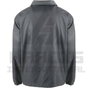 เสื้อโค้ชผู้ชายแบบ OEM ออกแบบเองได้  รับสกรีนโลโก้  มีไซส์ใหญ่  เสื้อโค้ชผู้ชายแบบเรียบ ผลิตคุณภาพสูง - Product Image 3