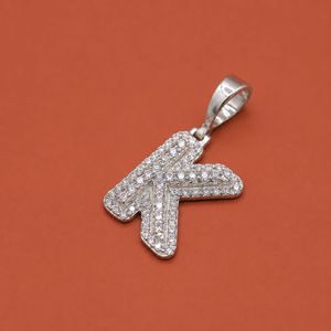 Colgante de lujo con letra N en plata 925 y diamante moissanita para mujer, uso diario. - Product Image 2