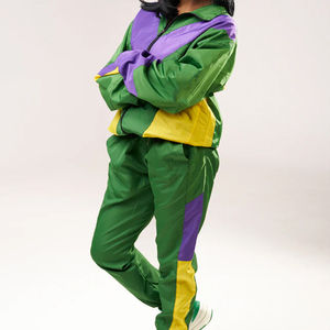 Conjunto de 2 Piezas de Chaqueta Cortavientos con Capucha para Mujer, Ligero, Holgado, de Nailon Sólido, Estilo Urbano - Product Image 4