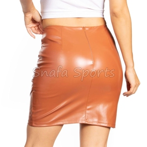 Nouvelle arrivée, jupe en cuir d'agneau véritable, taille naturelle, grande taille, hiver, pour femmes, meilleure qualité - Product Image 3