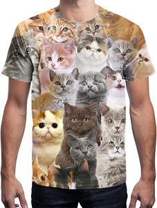 T-shirt à manches courtes pour homme, col rond, coupe classique, tissu jersey 100% coton, motif uni, anti-rides et respirant - Product Image 3