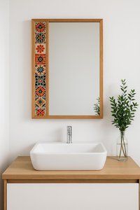 Handmade Wooden Wall <b>Mirror</b> Rustic Decorative Hanging <b>Mirror</b> - Product Image 3