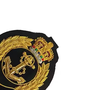 Insignias bordadas de fieltro personalizadas de primera calidad, hechas a mano, con bordado de hilo metálico, estilo nuevo, servicio OEM. - Product Image 5