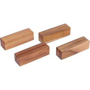Customize Logo Wood Business Card Holder Personalized Other Home Storage & Organization Wood Business Card Holder Office Table - Product Image 1