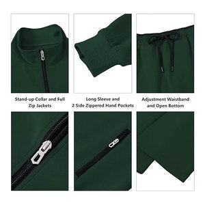 Survêtements pour hommes, ensembles 2 pièces, ensembles de sport à fermeture éclair intégrale, ensembles de jogging, vêtements de sport décontractés confortables, sweat-shirts et pantalons de jogging - Product Image 4