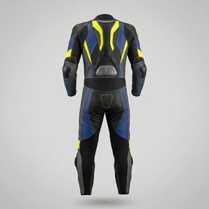 Traje de Motociclismo Profesional de Cuero Vacuno con Protección CE, Traje de Carreras de Una Pieza para Hombre, Equipo de Protección para Motociclistas - Product Image 3