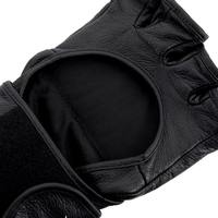 Gants de boxe UFC en cuir véritable à demi-doigts pour MMA, kick-boxing et arts martiaux, avec fermeture auto-agrippante, vente en gros