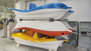 SAFTER MARINE Vélo de mer à pédales en fibre de verre durable pour bateaux, capacité de 4 personnes, vitesse maximale de 2mph - Product Image 4