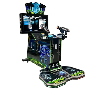 Máquina recreativa de tiro con agua y hielo operada con monedas, pantalla de alta definición, 2 jugadores, simulador de pistola de agua interactiva electrónica - Product Image 4