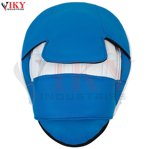   Pads de frappe robustes et haute performance pour entraînement en arts martiaux, en cuir bleu et blanc, pour entraîneurs - Product Image 3