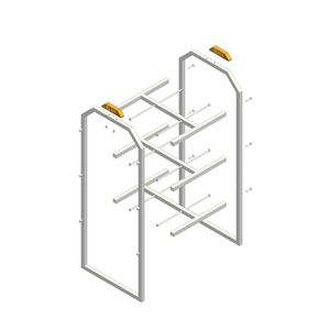 3-Layer Classic Ladder & Floating Shelf Slippers Display Hanger <b>Stand</b> for <b>Desktop</b> Indoor Use - Product Image 2