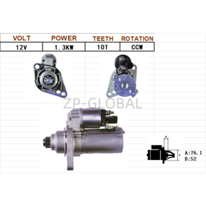 Motor de arranque Servicios OEM 0E 02T911023MX, 02T911023TX, 02T911024D, 02T911024Q - Product Image 4