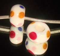 Perles de verre à grand trou, rondelles en cristal, pour la fabrication de bijoux, accessoires DIY, bracelet, collier, pendentif, fait main, 20mm/22mm