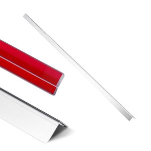 Confezione da 10 Protezioni Angolari in Acciaio Inox 304, 1 x 1 x 48 Pollici, Protezioni per Bordi a 90 Gradi - Product Image 1