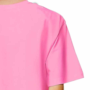 เสื้อยืดผู้หญิงผ้าฝ้าย 100% สีพื้น นุ่มสบาย สไตล์ลำลอง ทรงโอเวอร์ไซส์ แขนสั้น สำหรับฤดูร้อน - Product Image 4