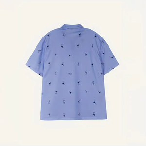เสื้อโปโลแขนสั้นผู้ชายผ้าฝ้าย 100% พิมพ์ลายออกแบบโลโก้ตามสั่ง ป้องกันริ้วรอย ขายส่ง - Product Image 3