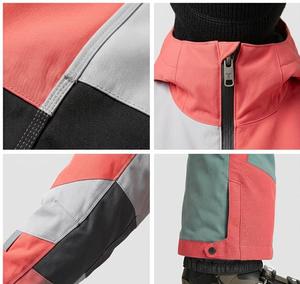 Men's Color Blocked Ski Suit Waterproof Hooded Jacket Pants Set Synthetic Insulation Gore-<b>Tex</b> Technology Zipper Closure - Product Image 5