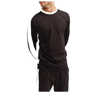 Nouvel ensemble de survêtement décontracté pour homme en coton 100% respirant et léger à séchage rapide pour un confort hivernal - Product Image 4