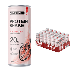 320ml Ready Drink Strawberry <b>Protein</b> Shake 20g High <b>Protein</b> Sugar-Free <b>Bottle</b> Made in Vietnam Private Label OEM ODM Free Sample - Product Image 1