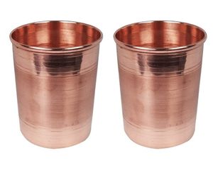 Copper glass premium hydration <b>cup</b> ayurvedic health drinkware eco <b>reusable</b> durable for refined home dining use - Product Image 1