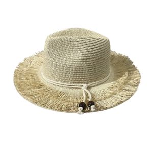 หมวกคาวบอยตะวันตกทรงสูงพร้อมพู่ห้อย ปีกกว้าง หมวกฟางฤดูร้อนสำหรับผู้ชายและผู้หญิง ป้องกันแสงแดด เหมาะสำหรับชายหาด ท่องเที่ยว ขี่จักรยาน และกิจกรรมกลางแจ้งอื่นๆ - Product Image 2
