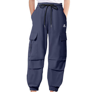 Pantalones Casuales para Hombre, Corte Regular, Cintura Alta, Cordón Ajustable, Elásticos, Largos, para Exteriores, con Múltiples Bolsillos, Peso Medio, para Primavera y Otoño - Product Image 1