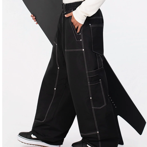 Custom Logo Cargo Baggy Snow <b>Ski</b> Pants Oversized Waterproof Windproof Plus Size Loose Fit High Quality Snowboard Wear For Men - Product Image 2