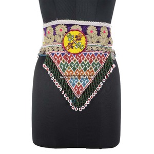 Vintage Belt Belly Dance Bead Afghani Traditional Waist Belt Kuchi Tribal BB099 <b>Old</b> Banjara Real Vintage Handmade Beaded Belts - Product Image 1