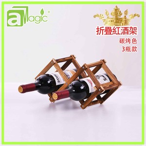 ชั้นวางไวน์ไม้สนพับได้พร้อมดีไซน์แบบเรียบง่ายสำหรับบ้านสมัยใหม่ - Product Image 2