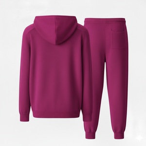 Conjunto Deportivo Casual de Invierno para Hombre, Ecológico, con Cordón Ajustable, Sudadera con Capucha y Pantalones de Forro Polar con Cierre - Product Image 4