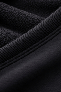 Sweat à capuche noir vierge personnalisé en coton et polyester épais, respirant, pour hommes, OEM ODM - Product Image 5