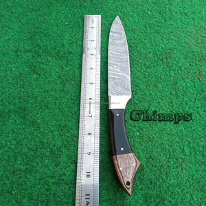Cuchillo de Chef de cocina de acero japonés hecho a mano hoja de acero de Damasco Santoku cuchillos de Chef de calidad superior mango personalizado - Product Image 4