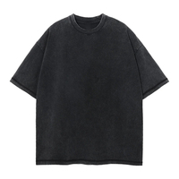 Camiseta de Hombre Lisa Teñida al por Mayor, Profesional, Sostenible, Orgánica, de Jersey Pesado de 260g, con Logotipo Personalizado Impreso en Serigrafía