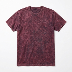 Vintage Washed <b>Red</b> <b>Men</b> <b>T</b> <b>Shirt</b> Short Sleeve Crew Neck Tee Casual Streetwear - Product Image 3