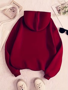 Sweat-shirts à capuche vierges pour femmes, 100% coton, en molleton, personnalisables avec logo, faible MOQ, vente en gros - Product Image 4