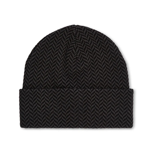Gorro Unisex Negro Sólido con Bordado 3D, 100% Acrílico, con Puño, Invierno, Casual, Esquí, Adultos, 56-58CM - Product Image 1