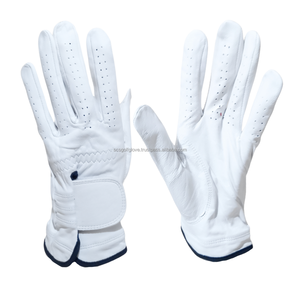 Gant de golf en peau de mouton véritable avec logo personnalisé de haute qualité pour hommes femmes cuir respirant/Cabretta équipement de sport main gauche EOM - Product Image 1