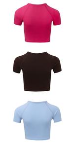 Camiseta Corta de Moda Popular 2024 para Mujer con Logotipo Personalizado, Camiseta Ajustada - Product Image 5