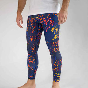 เลกกิ้งเอวสูงผู้ชาย ทรงเข้ารูป ระบายอากาศ ป้องกันแบคทีเรีย ผ้ายืดสแปนเด็กซ์ พิมพ์ลายตามสั่ง สำหรับออกกำลังกาย วิ่ง ฟิตเนส เล่นกีฬา มีไซส์ใหญ่ รับผลิตแบบ OEM - Product Image 6