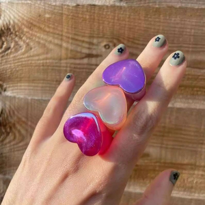 Trendy Bulk Resin Fashion Rings – Handmade Women’s Jewelry for Beach, Party & Everyday Style - Product Image 1