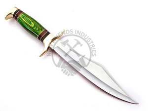 Cuchillo Bowie de Hoja Fija de Acero J2, Edición de Nueva Marca, Hecho a Mano, para Caza, con Mango de Madera, el Mejor Cuchillo de Supervivencia Afilado como una Navaja - Product Image 5