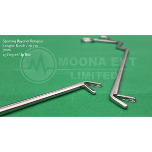 เครื่องมือผ่าตัด Moona E.N.T Instruments Spurling Bayonet Disc Rongeur NS-8099 แบบใช้มือ ความยาวใช้งาน 20 ซม. มุมปลาย 45 องศา - Product Image 2