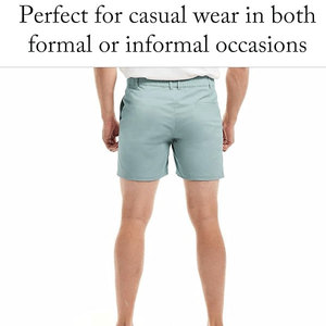 Shorts décontractés en coton pour hommes, coupe classique, taille élastique, avec plusieurs poches, pour un usage quotidien, tenue d'été - Product Image 3