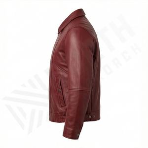 Veste de moto en cuir véritable pour homme de qualité supérieure, nouvelle arrivée, vestes de moto d'hiver, protections amovibles, personnalisables - Product Image 3