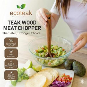 Hachoir à viande en bois 100% fait main, écologique, design moderne, qualité supérieure, vente en gros, prix d'usine bas - Product Image 4