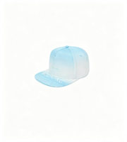Gorra de béisbol estructurada de 5 paneles con parche de silicona 3D, visera plana con degradado personalizado y correa, para fabricantes de gorras personalizadas, gorras al por mayor